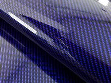 Load image into Gallery viewer, WRPD. Twill Weave Midnight Blue Carbon Fibre Wrap
