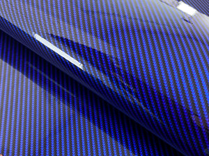 WRPD. Twill Weave Blue Carbon Fibre Wrap