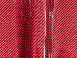 1.5m x 1.3m - WRPD. Twill Weave Light Red Carbon Fibre Wrap (SALE)