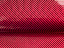 Load image into Gallery viewer, 1.5m x 1.3m - WRPD. Twill Weave Light Red Carbon Fibre Wrap (SALE)
