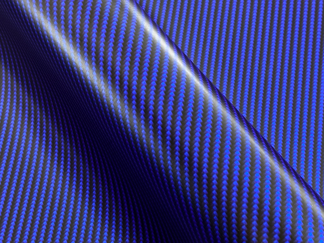 WRPD. Twill Weave Blue Carbon Fibre Wrap
