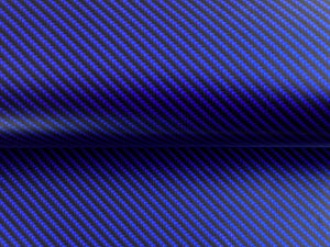 WRPD. Twill Weave Blue Carbon Fibre Wrap