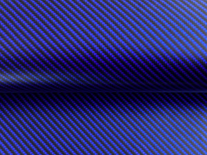 WRPD. Twill Weave Blue Carbon Fibre Wrap