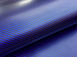 WRPD. Twill Weave Blue Carbon Fibre Wrap