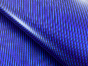 WRPD. Twill Weave Light Blue Carbon Fibre Wrap