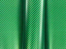 Load image into Gallery viewer, WRPD. Twill Weave Light Green Carbon Fibre Wrap
