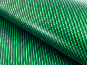 WRPD. Twill Weave Light Green Carbon Fibre Wrap