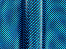 Load image into Gallery viewer, 1.5m x 0.45m - WRPD. Twill Weave Teal Carbon Fibre Wrap (SALE)
