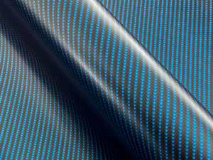 WRPD. Twill Weave Midnight Teal Carbon Fibre Wrap