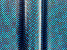 Load image into Gallery viewer, WRPD. Twill Weave Midnight Teal Carbon Fibre Wrap
