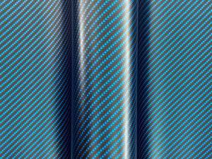 WRPD. Twill Weave Midnight Teal Carbon Fibre Wrap