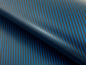 WRPD. Twill Weave Midnight Teal Carbon Fibre Wrap