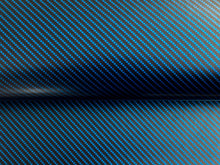 Load image into Gallery viewer, WRPD. Twill Weave Midnight Teal Carbon Fibre Wrap
