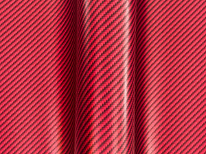 1.5m x 1.3m - WRPD. Twill Weave Light Red Carbon Fibre Wrap (SALE)