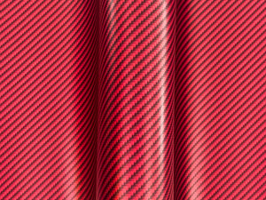 1.5m x 1.3m - WRPD. Twill Weave Light Red Carbon Fibre Wrap (SALE)