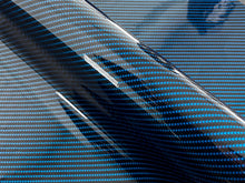 Load image into Gallery viewer, 1.5m x 0.45m - WRPD. Twill Weave Teal Carbon Fibre Wrap (SALE)
