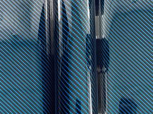 WRPD. Twill Weave Midnight Teal Carbon Fibre Wrap