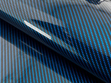 Load image into Gallery viewer, WRPD. Twill Weave Midnight Teal Carbon Fibre Wrap
