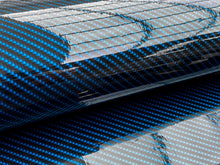 Load image into Gallery viewer, WRPD. Twill Weave Midnight Teal Carbon Fibre Wrap
