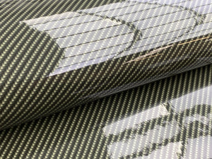 WRPD. Twill Weave Light Khaki Carbon Fibre Wrap