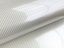 Load image into Gallery viewer, 1.5m x 0.85m - WRPD. Gloss Twill Weave White Carbon Fibre Wrap (SALE)
