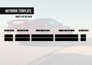 Ford Mustang GT Stripe kit