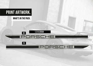 Porsche GT4 Stripe kit