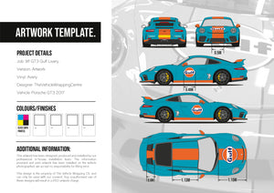 Porsche GT3 Gulf Livery Kit