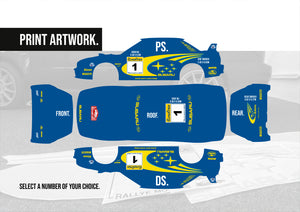 Subaru Impreza Rallye Monte-Carlo Decal Kit